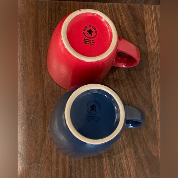Royal Norfolk Red & Blue Mug Set - Picture 2 of 2